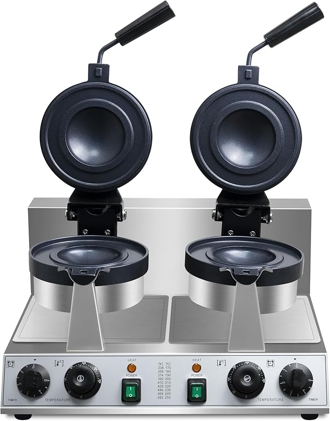 Ice Cream Burger Maker,double UFO Burger Maker,180°Rotating Ice Cream Filling Waffle Maker,Hamburger Waffle Maker Sandwich Press Non-stick Panini press waffle machine 2600W Gelato Panini Press machine