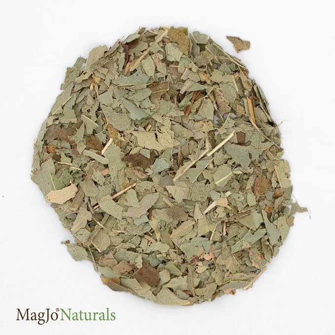 MagJo Naturals Dried Eucalyptus Leaf Cut & Sifted (16 Oz) Herbal Tea, Packaged in the USA with Resealable Bag