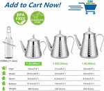 Load image into Gallery viewer, SANQIAHOME 1.2L(40oz) Stainless Steel Hammer Patterned Teapot With Removeable Infuser,Loose leaf cover,Silver