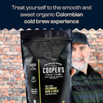 Load image into Gallery viewer, Cold Brew Coffee Colombian Reserve Single Origin Coarsely Whole Bean Coffee - 2 lb. Bag - Dark Roast