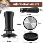 Load image into Gallery viewer, 51mm Espresso Accessories Kit, Coffee Tamper Set, Spring Loaded Calibrated Tamper, WDT Tool Espresso and Tamper Mat, 51mm Espresso Tamper Kit for Espresso Coffee Machines, Barista Kit