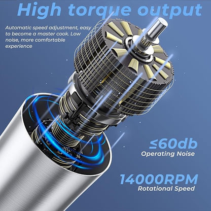 MAEXUS Milk Frother, Rechargeable frother wand, Milk Frother Handheld Foam Maker for Coffee, Cappuccino, Lattes, Matcha, Hot Chocolate, with Milk Frothing Pitcher(20 oz / 600 ml)