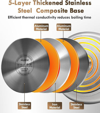 Whistling Tea Kettle Stovetop - 2.3 Quart Round Tea Pot for Stovetop, Silver Mirror Polished Classic Stovetop Kettle, Food Grade Material Teapot for Stove Top