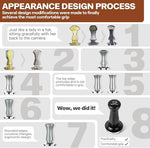 Load image into Gallery viewer, MEION Espresso Tamper 53.3mm Coffee Tamper, Calibrated Dual Spring Loaded Barista Tamper with Stainless Steel Base, Comes with aluminum storage pad (53.3MM, Black)