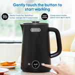 Load image into Gallery viewer, Arofeer® 1.7L(57oz) Large Electric Kettle Temperature Control, 7+Cups Electric Tea Kettle for Coffee&amp;Tea, 2 quarts Big Hot Water Kettle Electric with,1200W,Keep Warm-Black