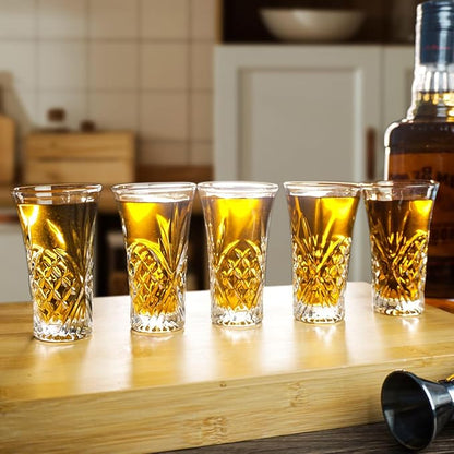 BCnmviku 6Pack Shot Glasses 65ML/2.2OZ Tequila Glasses Heavy Base Cordial Glasses