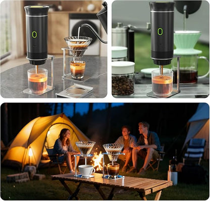 Portable Foldable Coffee Machine Stand with Pour Over Stand for Pour Over Coffee Dripper