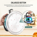 Load image into Gallery viewer, Tea Kettle, Kettle 3.7QT, Tea Pot Whistling 316 Stainless Steel, Tea Kettle Stovetop with Cool Folding Handle, Kettle Teapot Rainbow Induction for Boiling Water, Mirror Finish