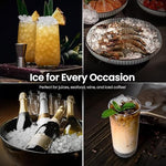 Load image into Gallery viewer, Kismile Nugget Ice Makers Countertop,Portable Ice Machine with Crushed Ice, 35lbs/Day,Self-Cleaning,One-Click Operation for Home Use(Black)