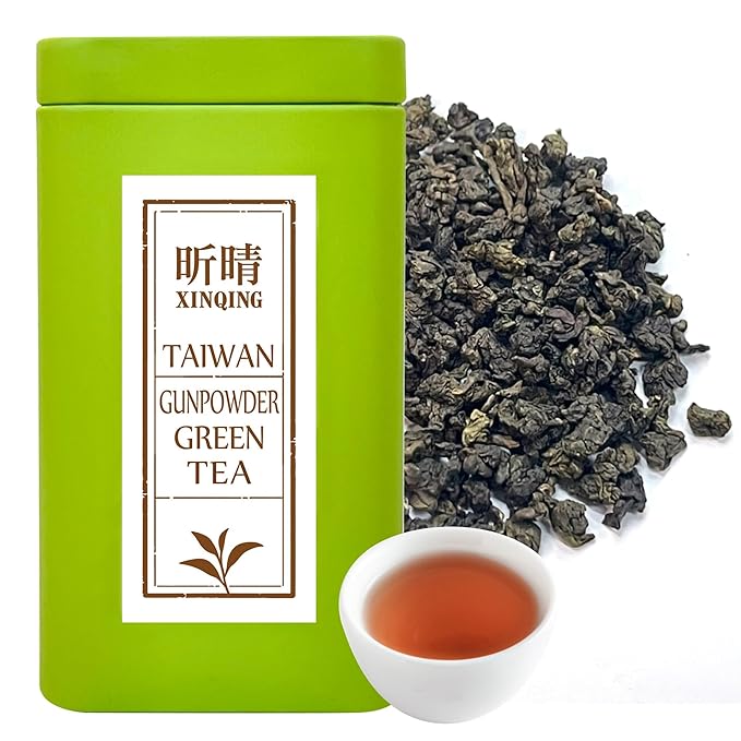 Xin Qing Gunpowder Green Tea Gunpowder Tea Zhu Cha Pearl Tea Loose Leaf Green Tea 200g / 7.05oz