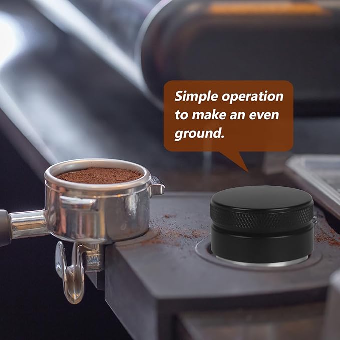 53mm Adjustable Espresso Coffee Distributor,Espresso Distribution Tool with 4 Angled Slopes Fits 54mm Bottomless Portafilter