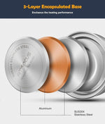 Load image into Gallery viewer, Tea Kettle, 2 Quart Stainless Steel Whistling Tea Kettle, Stovetop Whistling Teakettle Tea Pots for Stove Top with Ergonomic Folding Handle, Small Teapot, Water boiler for Tea, Coffee (Silver)