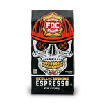 Load image into Gallery viewer, Fire Department Coffee - Gives Back to Firefighters - Full-Bodied &amp; Bold Skull Crushing Espresso Beans - Roasted in the USA - Premium Whole Bean Coffee - Veteran Owned - 12 oz