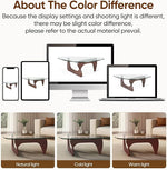 Load image into Gallery viewer, Noguchi Table Triangle Glass Coffee Table Vintage Glass End Table, Solid Wood Base and Triangle Clear Glass Top Modern End Table for Living Room, Patio, Study, Dark Walnut