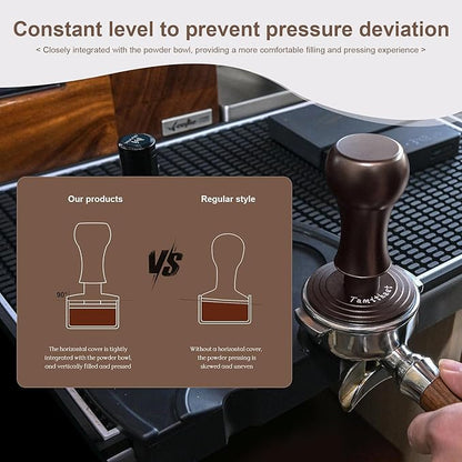 Barista-Grade Espresso Hand Tamper Set - 51mm Stainless Steel Coffee Calibrated Tamper with Adjustable Spring Pressure (3 Spring Weights) Coffee Machine Accessories