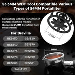 Load image into Gallery viewer, IKAPE Espresso Coffee V3 WDT Tool, 54mm Stirrer Distribution Tool, Equipped with 9-needle Stirrer, Adjustable Needle Height, Coffee Stirrer with Dosing Funnel &amp; Stand