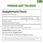 Load image into Gallery viewer, FreshDrinkUS, Premium 15 Pandan Leaf Tea Bags, 100% Natural &amp; Pure from Pandan Leaves. Loose Leaf Pandan Herbal Tea. Made with Natural Material Tea Bags. No Sugar, No Caffeine, No Gluten, Vegan. (15 Tea bags)