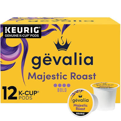 Gevalia Majestic Roast Bold Dark Roast K‐Cup Coffee Pods, 12 ct. Box