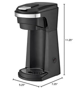 Load image into Gallery viewer, NEWHOUSE Single Serve Coffee Maker compatible with K-cups Water Reservoir, Versatile Ground Coffee &amp; K-Cup Compatibility, Adjustable Tray for Travel Mugs
