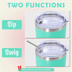 Load image into Gallery viewer, 20oz Tumbler Bulk Stainless Steel Tumbler Cup with Lid Vacuum Insulated Double Wall Travel Mug, Durable Powder Coated Travel Coffee Tumbler Mug for Hot &amp; Cold Drinks, Light Blue,12 Pack