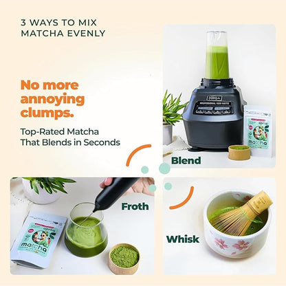 AprikaLife Matcha Powder from Japan, USDA and JAS Organic Matcha Green Tea Powder, No Sugar Added, Perfect for Matcha Latte, Japanese Green Tea - Premium Cafe Grade - 1 oz/ 30g