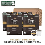 Load image into Gallery viewer, Peet's Coffee, Medium Roast Single Serve Coffee Pods - Big Bang 88 Count (4 Boxes of 22 Pods)