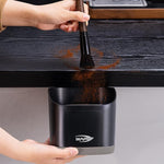 Load image into Gallery viewer, IKAPE Espresso Kit 3 IN 1, Espresso Knock Box, Cleaning Towel &amp; Brush for Barista-Grade Maintenance - Black Espresso Machine Coffee Puck Disposal Box