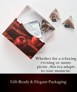 Load image into Gallery viewer, EZR Leaf Apple Cinnamon Rooibos Tea Caffeine Free Decaf Herbal Tea, 20 counts 2.1 Once Pyramid Tea Bags, Naturally Sweet, Relaxing Sleep Blend