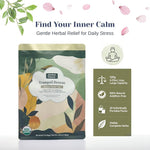 Load image into Gallery viewer, Herbal Planet Stress Relief Tea – Daily Relaxation &amp; Emotional Balance Blend | Green Tea, Elderberry, Turmeric, Rose &amp; Monk Fruit | 20 Tea Bags (4.23oz / 120g)