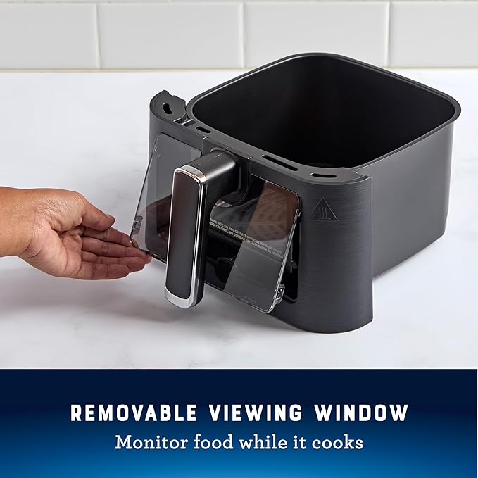 Oster Compact Air Fryer, 4-Quart Digital Airfryer with Window, Easy-to-Use Countertop Air Fryer