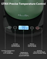 Load image into Gallery viewer, Harriet Gooseneck Electric Kettle - 1200W Fast Heat, 0.8L Stainless Steel, Precision Temp Control &amp; Timer, Wood Handle, Pour Over Coffee and Tea, Green