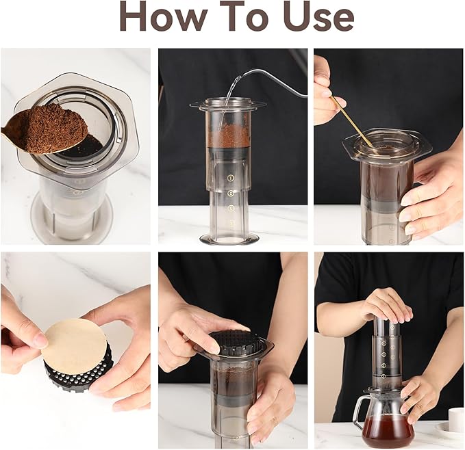 400Pcs Replacement Coffee Filter Paper, 2.5in Unbleached Natural Round Coffee Filter Coffee Accessories Compatible with Aeropress Coffee Makers