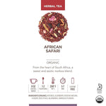 Load image into Gallery viewer, Teabloom Organic Herbal Tea, African Safari Loose Leaf Tea, Sweet Rooibos Blend with Berry Flavors and Vanilla, USDA Certified Organic, Fresh Whole Leaf Blend in Reusable Gift Canister, 3.53 oz/100 g Canister Makes 35-50 Cups