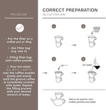 Load image into Gallery viewer, Creano Porcelain Coffee Dripper Stone Grey - Ceramic Cone Brewer - Pour Over Coffee Maker for Filter Bags Size 4 - Easy Manual Brew for pure taste - also for Camping, Hiking