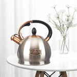 Load image into Gallery viewer, 3Quart Whistling Tea Kettle Classic Teapot Stainless Steel Teakettle with Cool Grip for Stovetop