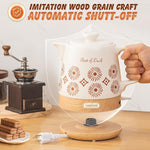 Load image into Gallery viewer, Ceramic Electric Kettle Pot 1.1 Quart, Boiling Water boiler, Teapot Automatic Shut-Off, BPA-Free, Rapid Boil For Coffee &amp; Tea, Boil-Dry Protection, 1000W