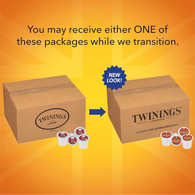 Twinings Decaf English Breakfast Tea K-Cup Pods for Keurig, 56 Count (Pack of 1), Naturally Decaffeinated Black Tea, Smooth, Flavourful, Robust, Enjoy Hot of Iced