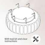 Load image into Gallery viewer, 31.5" Round Coffee Table Drum Table Contemporary Wood Fluted Centry Table with Solid Wood Veneer for Living Room (Walnut)