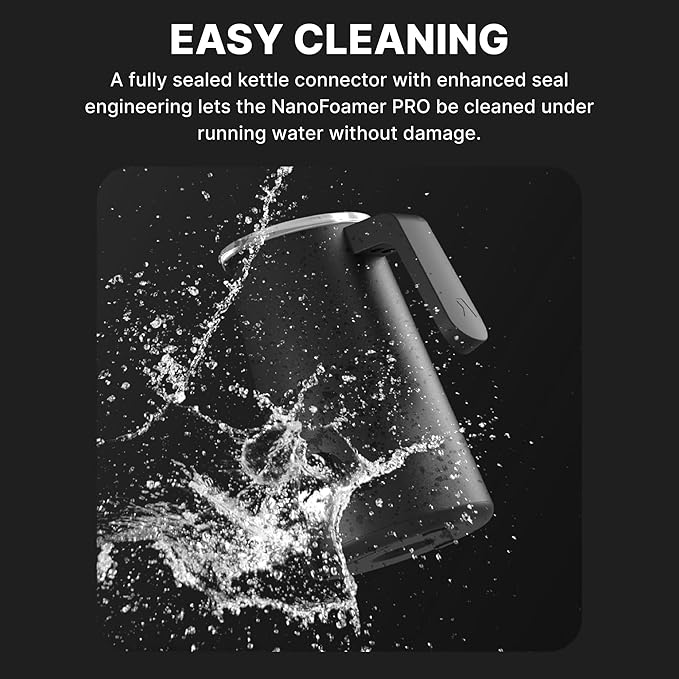 Subminimal NanoFoamer Pro Gen-2 – Revolutionary Hands-Free Microfoam Milk Maker for Cafe-Quality Foam, Coffee Bar Accessories for Dairy & Plant-Based Milk, Perfect Coffee Gifts – US Plug Type