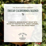 Load image into Gallery viewer, The Bean Organic Coffee Company Water Processed DECAF California Blend, Medium Roast, Whole Bean Coffee, 16-Ounce Bags (Pack of 2)