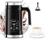 Load image into Gallery viewer, BioloMix Electric Milk Frother 4 in 1 Automatic Hot and Cold Milk Frother Warmer for Milk Latte Foam Maker Hot Chocolates Cappuccino (Black)