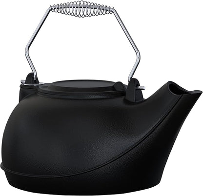 Fire Beauty Humidifying Iron Kettle，Stove Humidifier，Wood Stove Kettle，Cast Iron，Chrome handle