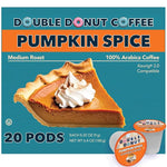 Load image into Gallery viewer, Double Donut Coffee Pumpkin Spice Flavored Coffee Pods, Medium Roast Coffee, Compatible with Keurig K Cups Brewers, 20 Count