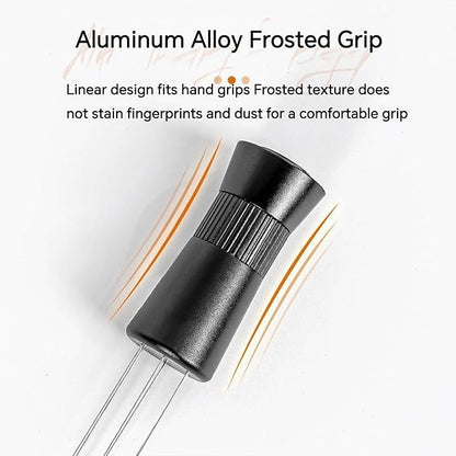 WDT Espresso Distribution Tool, 6-Pin 304 Stainless Steel Coffee Stirrer for Barista, Adjustable Espresso Needle Distributor for Even Extraction