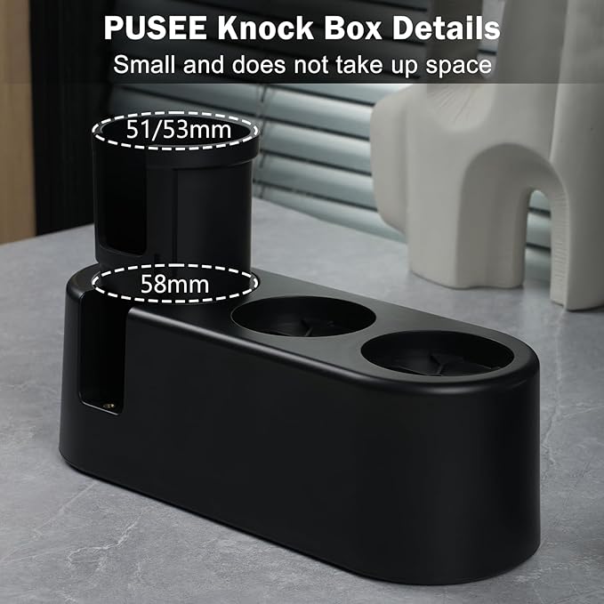 PUSEE Espresso Tamping Station, Espresso Organizer Station Fit for 51/54/58mm Espresso Accessories, Plastic Espresso Station Coffee Tamper Station, Multifunctional Coffee Tools Organzier (3 in 1)