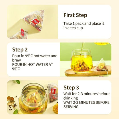 ZenVitality Chicory And Gardenia Tea Bags, Kidney and Liver Tea for diabetes With Tuckaho, Gardenia, Chicory root, Cassia Seed, Mulberry Leaf, Dandelion, Burdock root, Barley