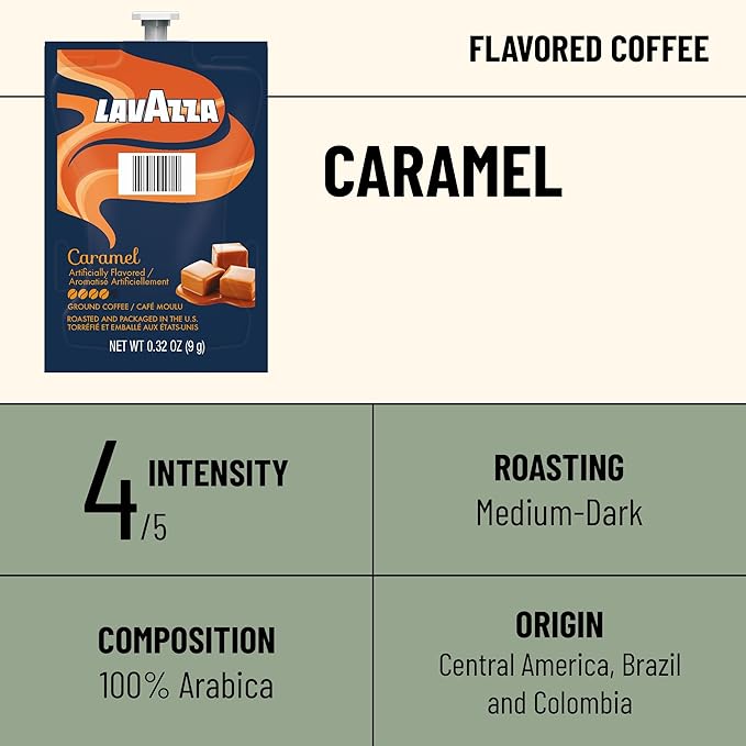 Flavia Lavazza Caramel Coffee Freshpacks works only with Flavia Brewers (Case of 76)