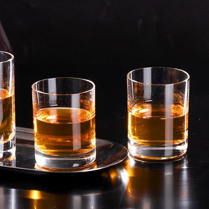 KAMMAK Shot Glasses Set of 2, 60ml/2oz Clear Espresso Shot Glass with Heavy Base for Bar Restaurants Home, Small Whiskey Shot Glass for Vodka, Whiskey, Tequila, Spirits & Liquors