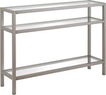 Load image into Gallery viewer, Henn&amp;Hart Sivil Console Table, 42" Wide, Silver