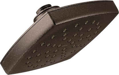 Moen Voss Oil Rubbed Bronze 6-Inch Single-Function Rainshower Showerhead with Immersion Technology, S6365ORB